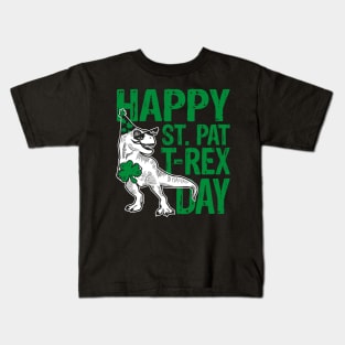 Happy St Pat Trex Day Kids T-Shirt